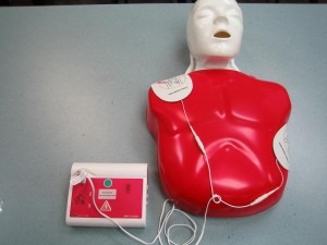 Learning CPR on Manikin in Standard First Aid