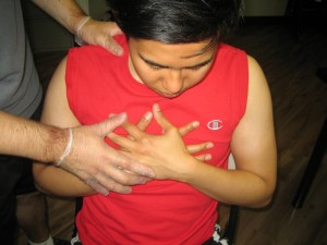 Chest Discomfort or Pain caused by hyperventilation