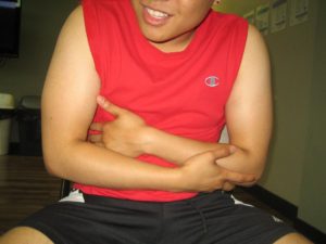 pulled abdominal muscles